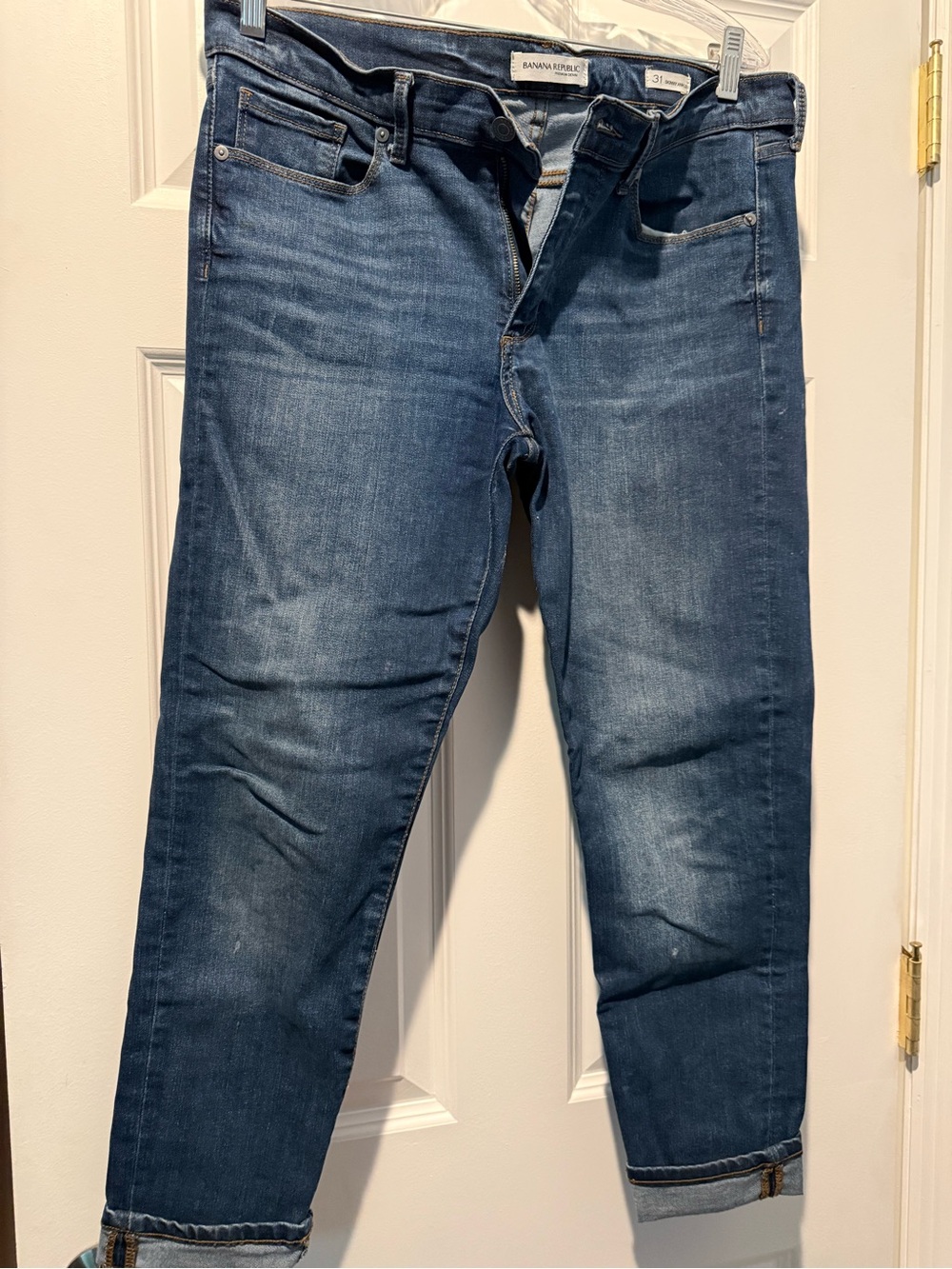 Banana Republic Women's Slim Straight Medium Blue Jeans